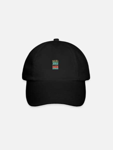 Bin 2003 - Baseballkappe - Schwarz/Schwarz
