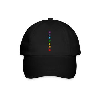 Chakra - Baseballkappe - Schwarz/Schwarz - Vorne