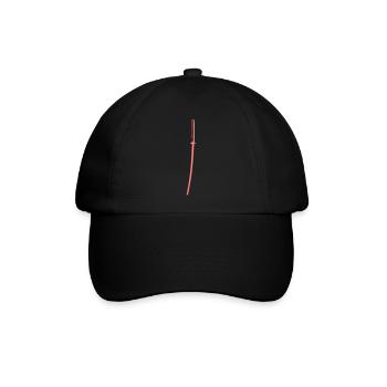 Katana drei Farben retro Samurai Schwerter 01 - Baseballkappe - Schwarz/Schwarz - Vorne