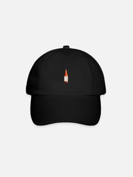 Bierflasche Symbol Bier - Baseballkappe - Schwarz/Schwarz