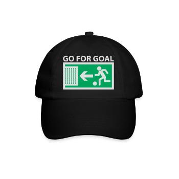 Go for Goal - Baseballkappe - Schwarz/Schwarz - Vorne