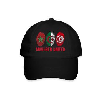 MAGHREB UNITED المغرب - Baseballkappe - Schwarz/Schwarz - Vorne