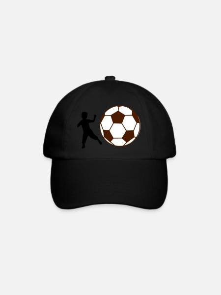 Kind Fußball - Baseballkappe - Schwarz/Schwarz