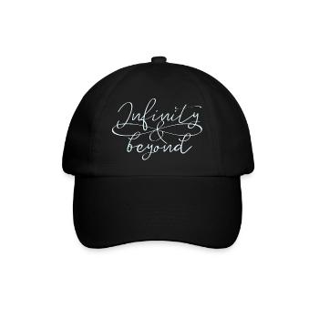 Freundschaftssymbol Unendlichkeitssymbol Infinity - Baseballkappe - Schwarz/Schwarz - Vorne
