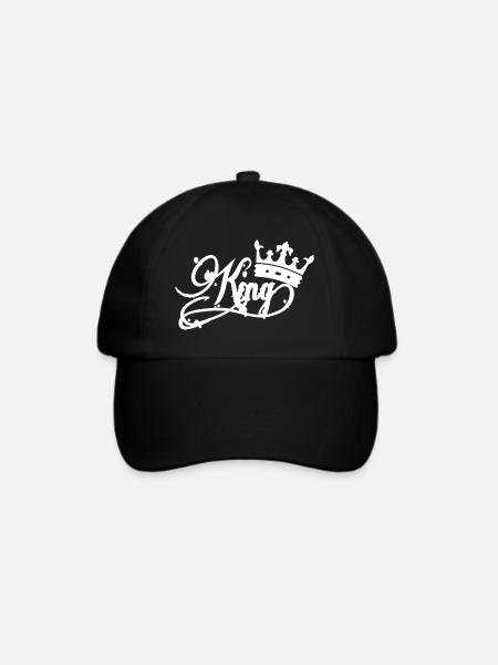 KING - Baseballkappe - Schwarz/Schwarz