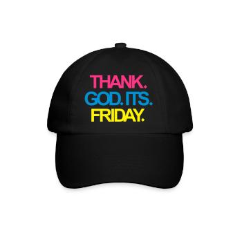 Its Friday! - Baseballkappe - Schwarz/Schwarz - Vorne