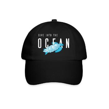 Ocean Dive - Baseballkappe - Schwarz/Schwarz - Vorne
