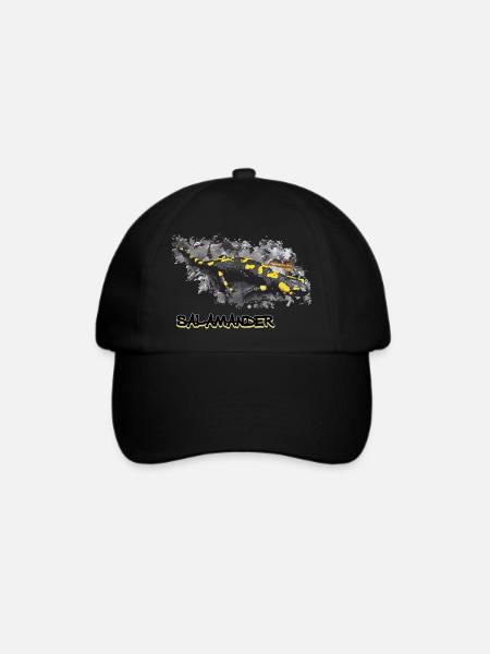 salamander - Baseballkappe - Schwarz/Schwarz