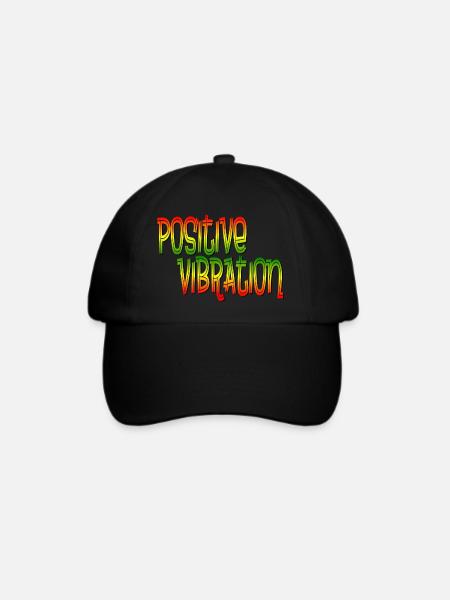 Positive Vibration - Baseballkappe - Schwarz/Schwarz