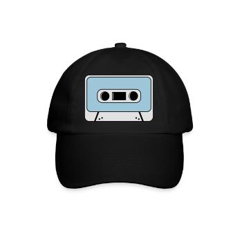 Kassette - Baseballkappe - Schwarz/Schwarz - Vorne
