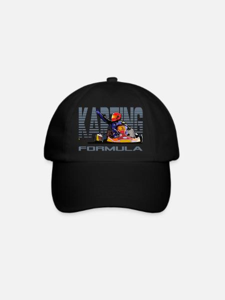 Kart fahren - Baseballkappe - Schwarz/Schwarz