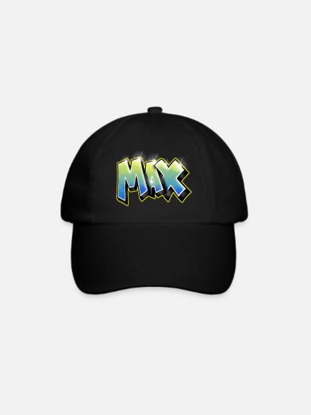 Graffiti max - Baseballkappe - Schwarz/Schwarz