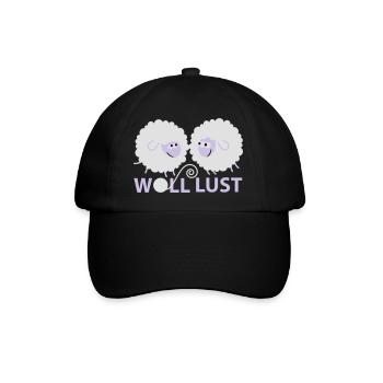 Woll Lust - Baseballkappe - Schwarz/Schwarz - Vorne