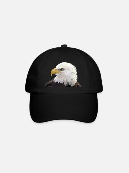 Weißkopfseeadler - Baseballkappe - Schwarz/Schwarz