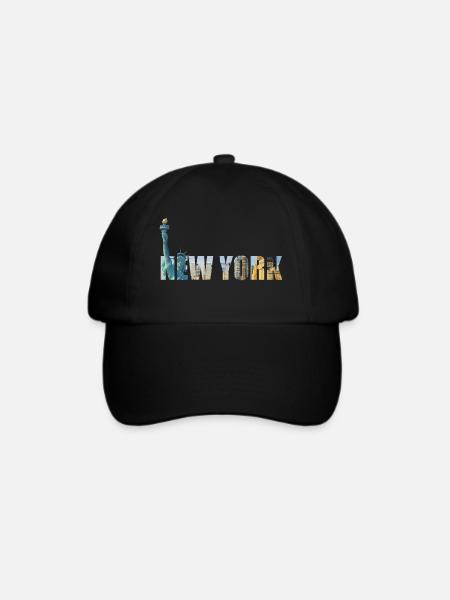 New York - Baseballkappe - Schwarz/Schwarz