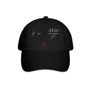 Isaac Newton - Baseballkappe - Schwarz/Schwarz - Vorne