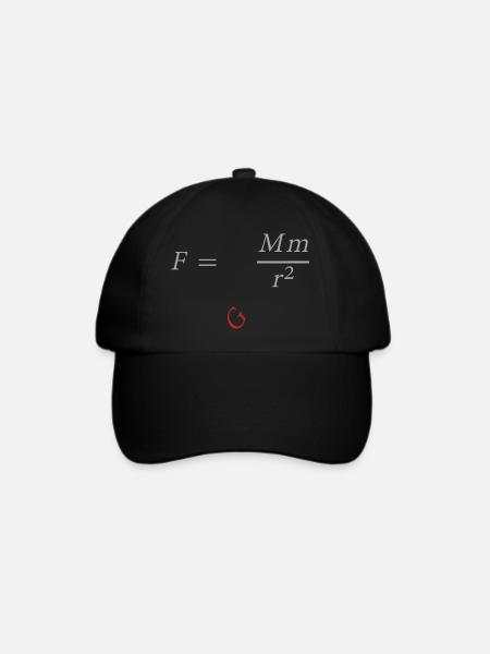 Isaac Newton - Baseballkappe - Schwarz/Schwarz