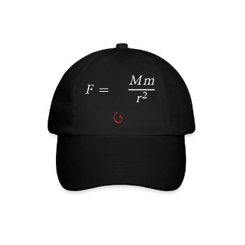 Isaac Newton - Baseballkappe - Schwarz/Schwarz - Vorne