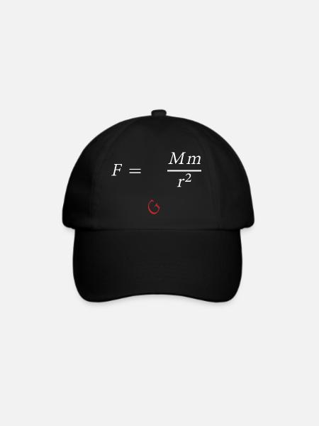 Isaac Newton - Baseballkappe - Schwarz/Schwarz