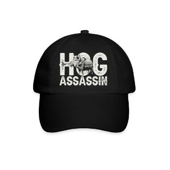 Wildschweinjagd Jäger Wildschwein - Baseballkappe - Schwarz/Schwarz - Vorne