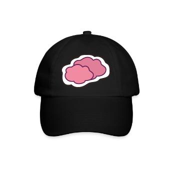 Wolke - Baseballkappe - Schwarz/Schwarz - Vorne