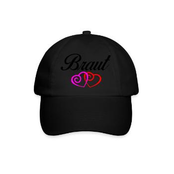 braut 1 - Baseballkappe - Schwarz/Schwarz - Vorne