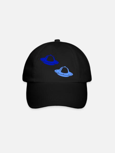 ufos - Baseballkappe - Schwarz/Schwarz