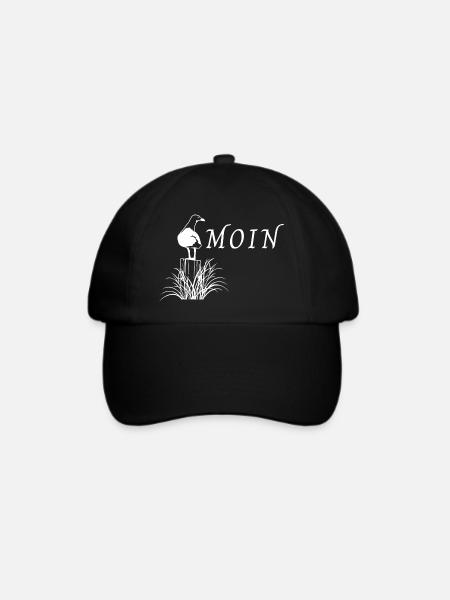 Moin - Baseballkappe - Schwarz/Schwarz