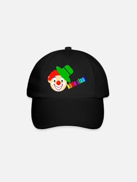 Clown sagt kölle alaaf - Baseballkappe - Schwarz/Schwarz