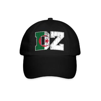 DZ Vintage-Stil - Baseballkappe - Schwarz/Schwarz - Vorne
