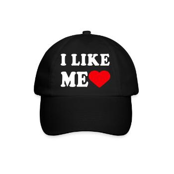 Ich mag mich Lustiges Sarkastisches Geschenk Für Arbeitsfreunde - Baseballkappe - Schwarz/Schwarz - Vorne