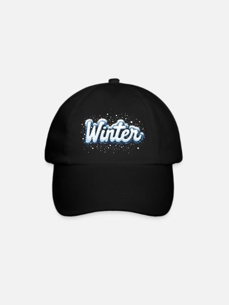 WINTER - Baseballkappe - Schwarz/Schwarz