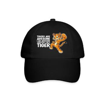 Tigers Are Awesome I'm Awesome Tiger Lover - Baseballkappe - Schwarz/Schwarz - Vorne