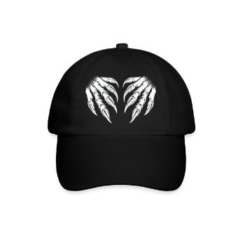 krallen 2 - Baseballkappe - Schwarz/Schwarz - Vorne