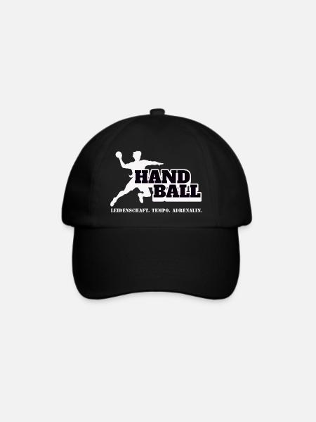 Handball Kraft und Tempo - Baseballkappe - Schwarz/Schwarz