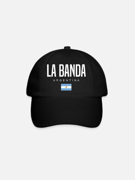 La Banda Argentinien Argentinier - Baseballkappe - Schwarz/Schwarz