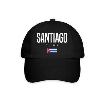 Santiago Kuba Kubaner - Baseballkappe - Schwarz/Schwarz - Vorne