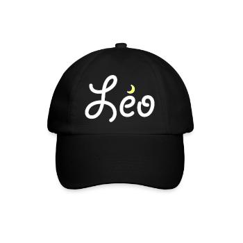 Löwe - Baseballkappe - Schwarz/Schwarz - Vorne