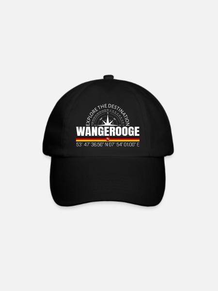 Wangerooge - Baseballkappe - Schwarz/Schwarz