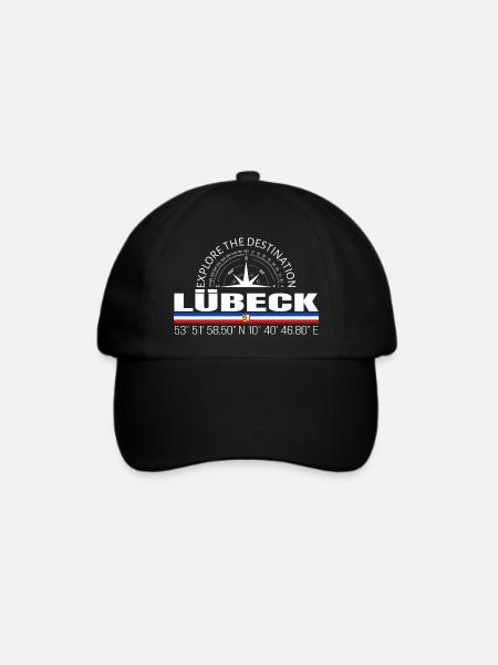 Lübeck - Baseballkappe - Schwarz/Schwarz