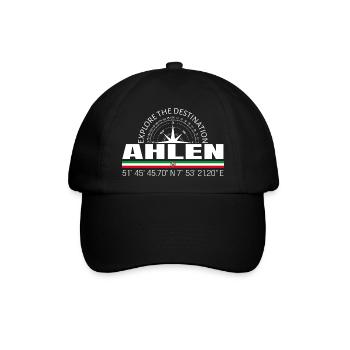 Ahlen - Baseballkappe - Schwarz/Schwarz - Vorne