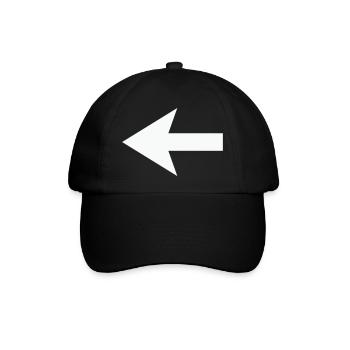 Pfeil - Baseballkappe - Schwarz/Schwarz - Vorne