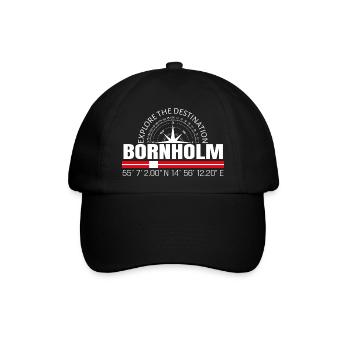 Bornholm - Baseballkappe - Schwarz/Schwarz - Vorne