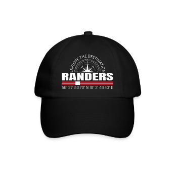 Randers - Baseballkappe - Schwarz/Schwarz - Vorne