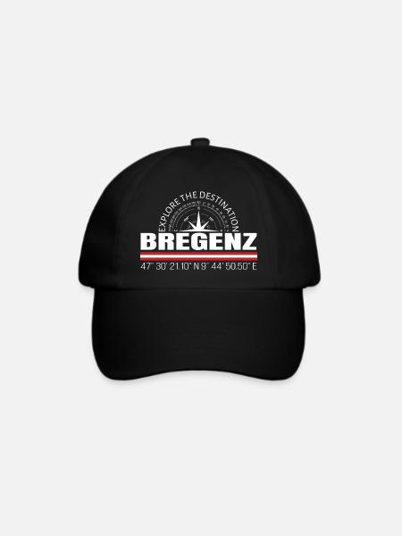 Bregenz - Baseballkappe - Schwarz/Schwarz