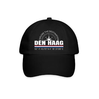 Den Haag - Baseballkappe - Schwarz/Schwarz - Vorne