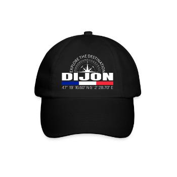 Dijon - Baseballkappe - Schwarz/Schwarz - Vorne
