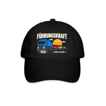 Führungskraft: Truck & Follower Sunset - Baseballkappe - Schwarz/Schwarz - Vorne