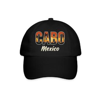 Cabo Mexiko - Baseballkappe - Schwarz/Schwarz - Vorne