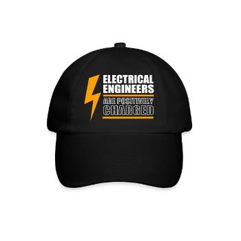 Elektroingenieur Elektriker Elektrotechnik - Baseballkappe - Schwarz/Schwarz - Vorne